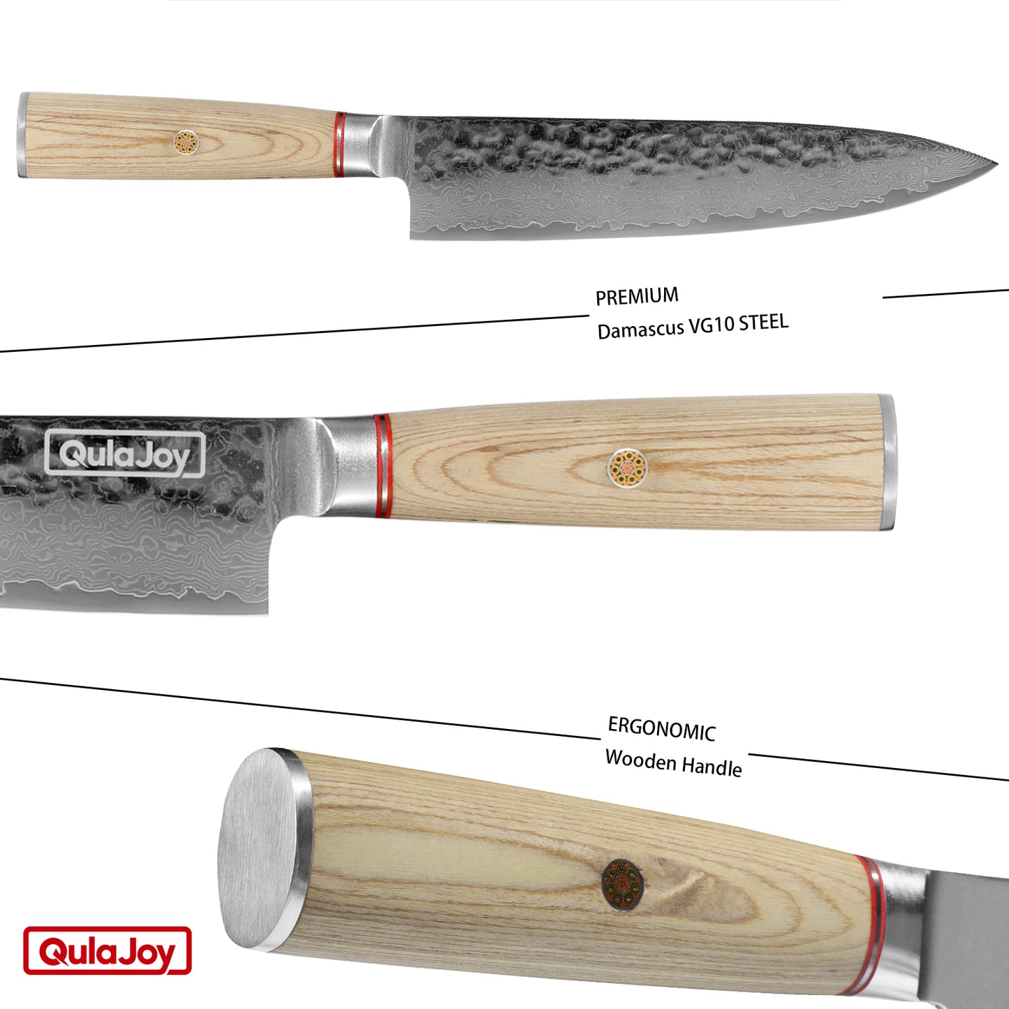 Eadgecraft Knives Knife 6.9 Inch, Professional Vegetable Knife Japanese Kitchen Knives 67-Layers Damascus Chef Knife, Cooking Knife For Home Outdoor With Ergonomic Wood Handle