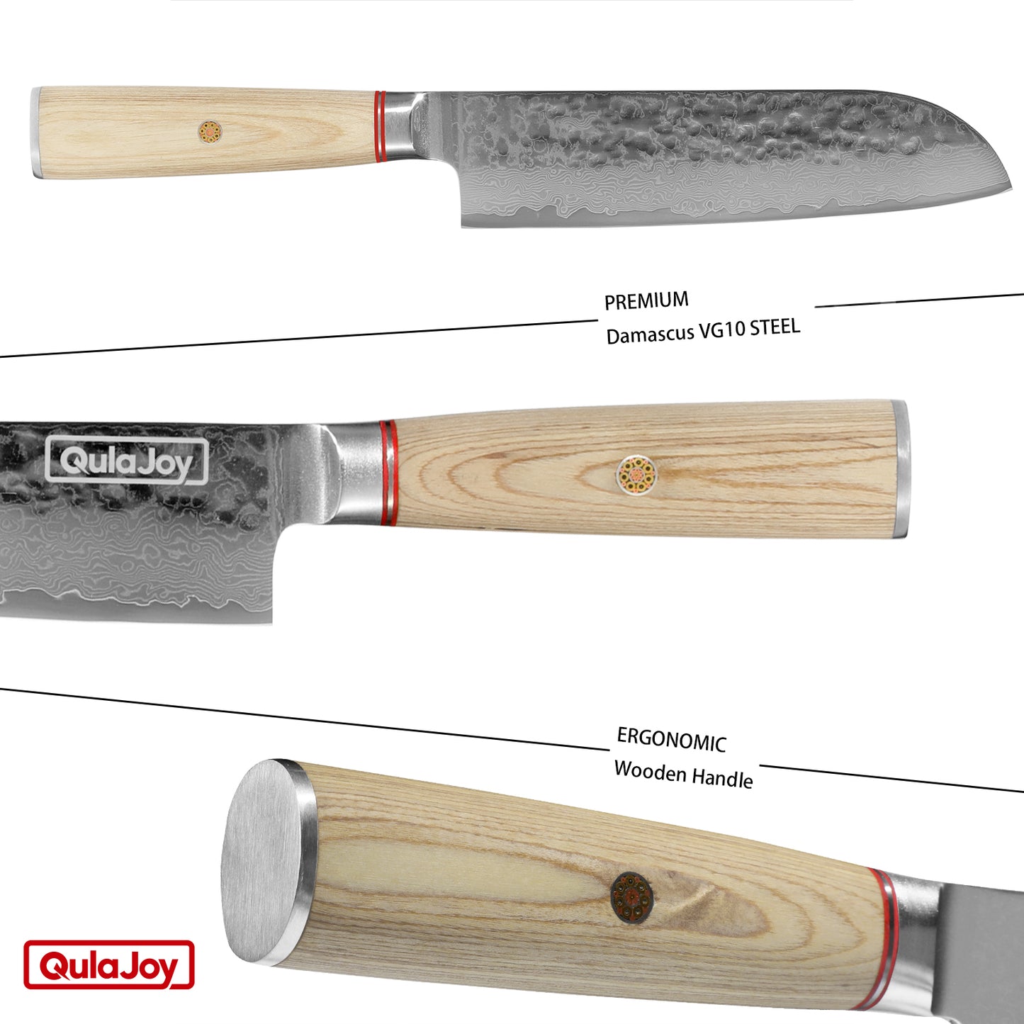 Eadgecraft Knives Knife 6.9 Inch, Professional Vegetable Knife Japanese Kitchen Knives 67-Layers Damascus Chef Knife, Cooking Knife For Home Outdoor With Ergonomic Wood Handle