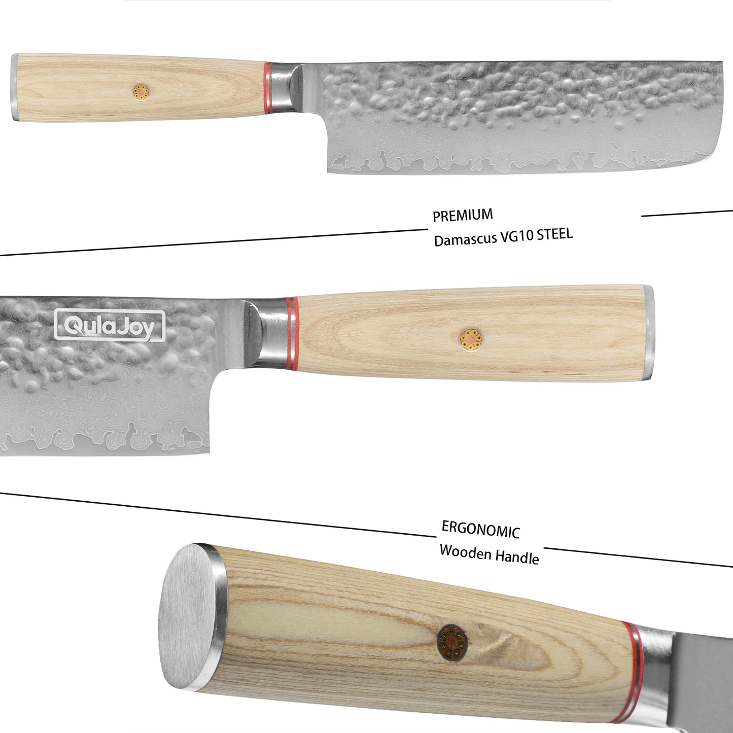 Eadgecraft Knives Knife 6.9 Inch, Professional Vegetable Knife Japanese Kitchen Knives 67-Layers Damascus Chef Knife, Cooking Knife For Home Outdoor With Ergonomic Wood Handle