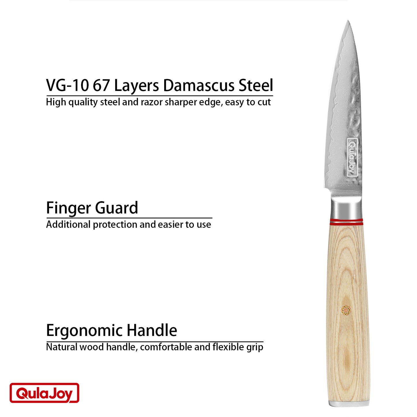 Eadgecraft Knives Knife 6.9 Inch, Professional Vegetable Knife Japanese Kitchen Knives 67-Layers Damascus Chef Knife, Cooking Knife For Home Outdoor With Ergonomic Wood Handle