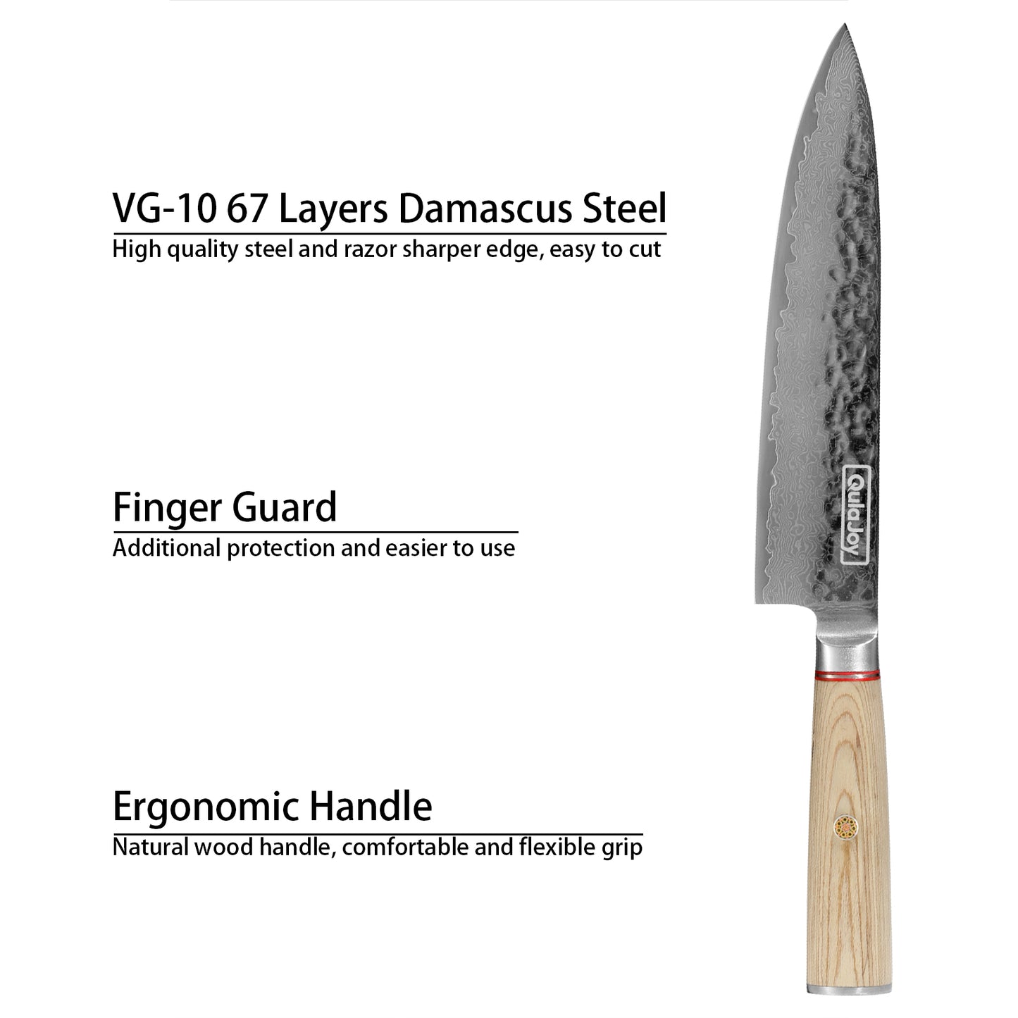 Eadgecraft Knives Knife 6.9 Inch, Professional Vegetable Knife Japanese Kitchen Knives 67-Layers Damascus Chef Knife, Cooking Knife For Home Outdoor With Ergonomic Wood Handle