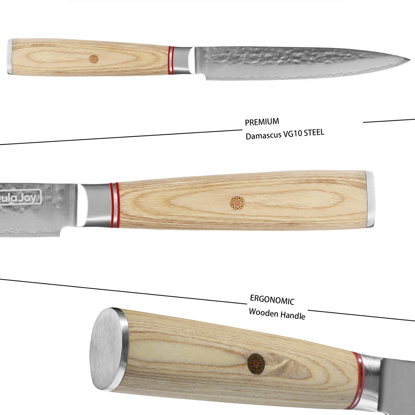 Eadgecraft Knives Knife 6.9 Inch, Professional Vegetable Knife Japanese Kitchen Knives 67-Layers Damascus Chef Knife, Cooking Knife For Home Outdoor With Ergonomic Wood Handle